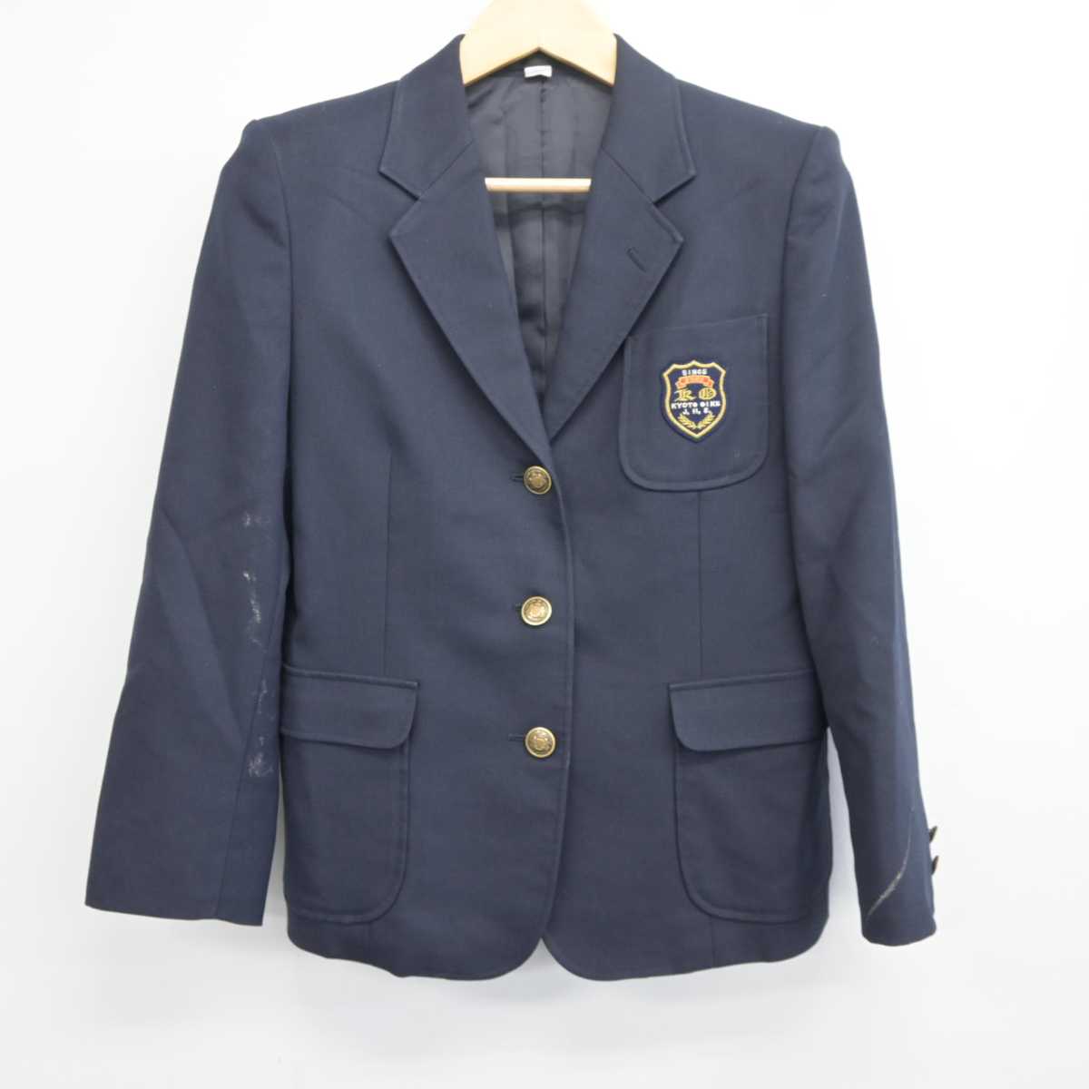 【中古】京都府 京都御池中学校 女子制服 5点 (ブレザー・スカート) sf042242