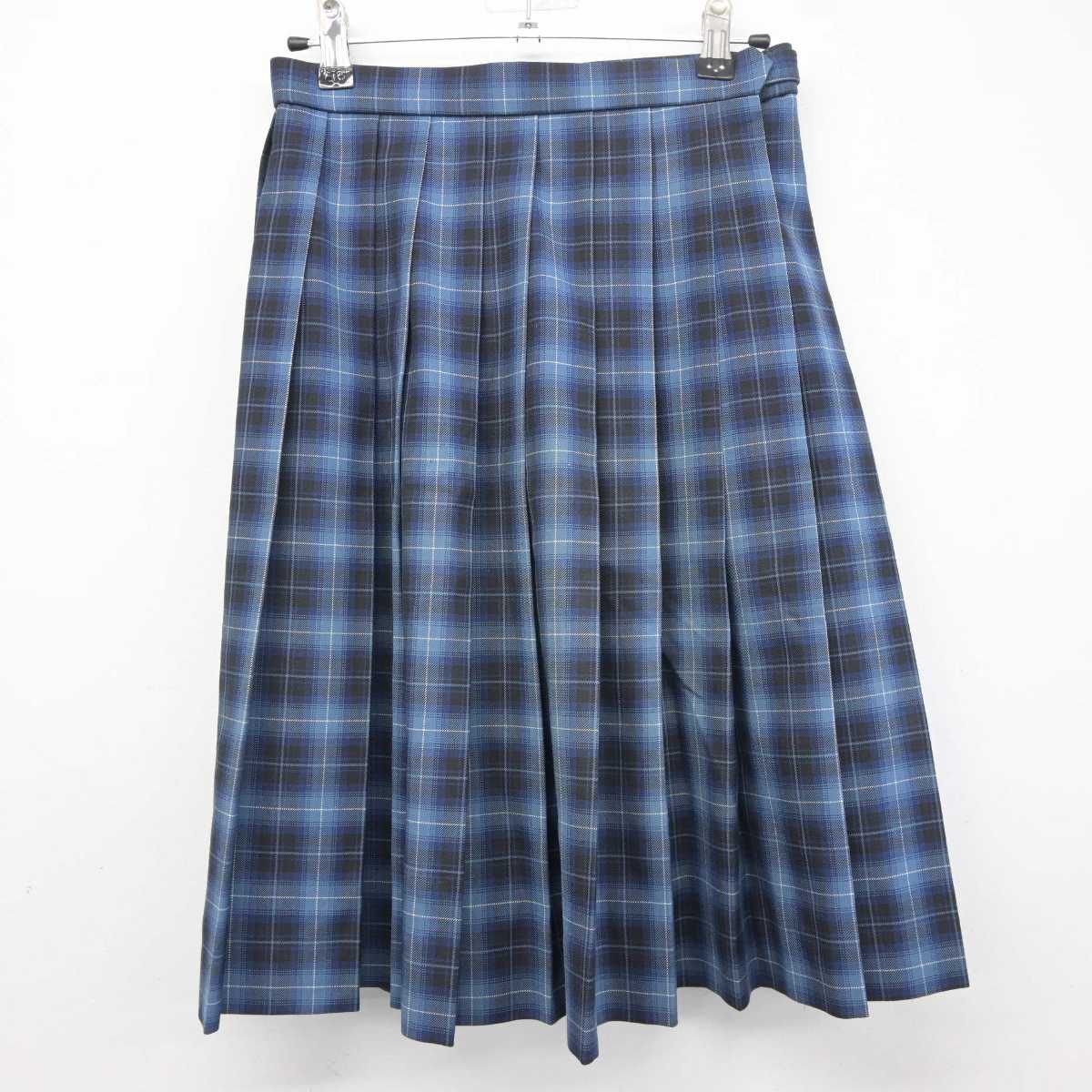 【中古】京都府 京都産業大学附属高等学校 女子制服 2点 (シャツ・スカート) sf042244