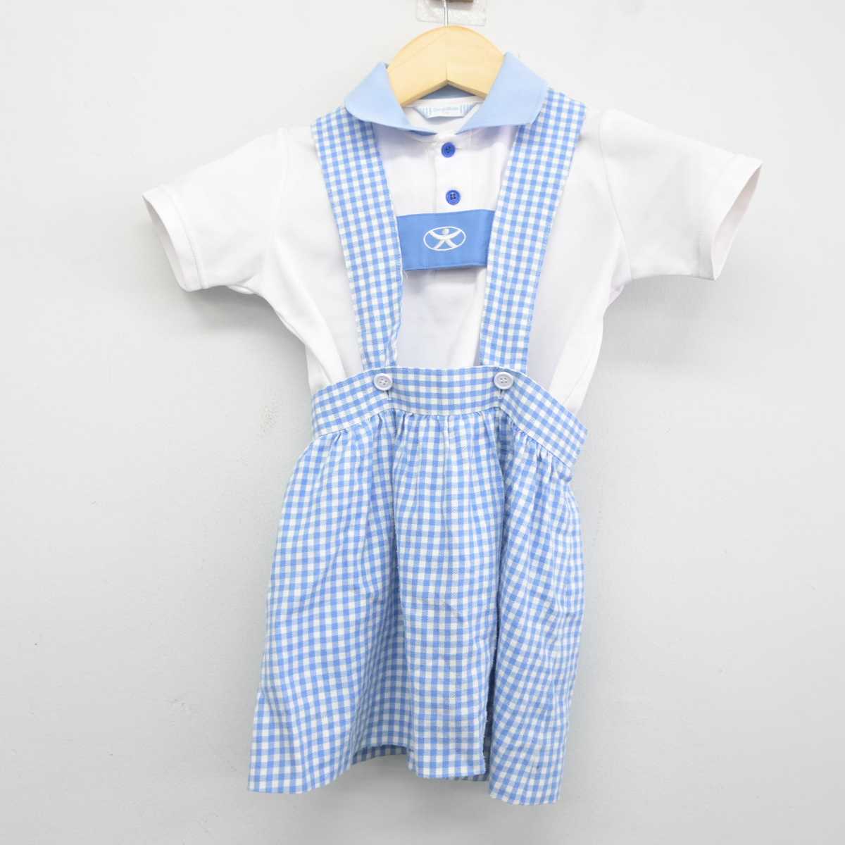 【中古】愛媛県 木の実幼稚園 女子制服 3点 (シャツ・スカート) sf042263