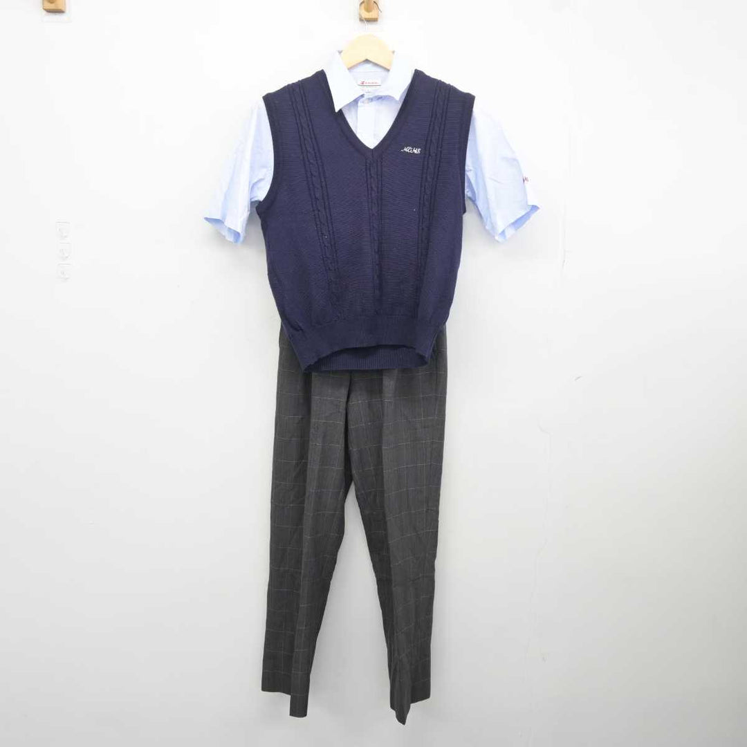 【中古】愛媛県 松山工業高等学校 男子制服 4点 (シャツ・ニットベスト・ズボン) sf042265 | 中古制服通販パレイド