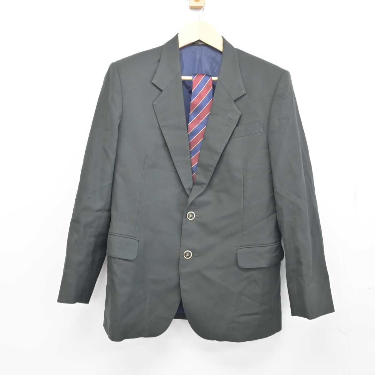 【中古】東京都 川口中学校 男子制服 2点 (ブレザー) sf042276