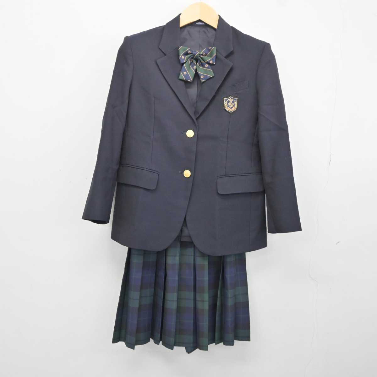 【中古】愛知県 愛知みずほ大学瑞穂高等学校 女子制服 4点 (ブレザー・ベスト・スカート) sf042278