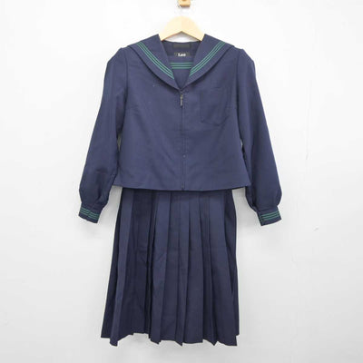 【中古】富山県 五位中学校 女子制服 2点 (セーラー服・スカート) sf042287