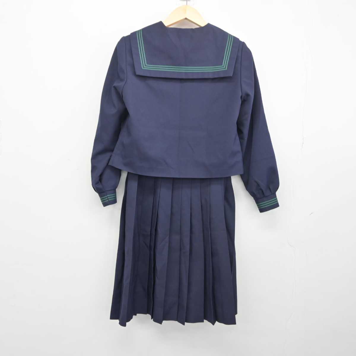 【中古】富山県 五位中学校 女子制服 2点 (セーラー服・スカート) sf042287