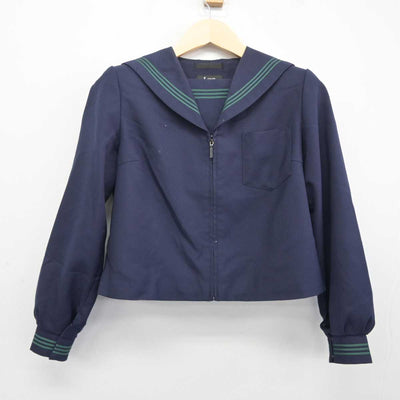 【中古】富山県 五位中学校 女子制服 2点 (セーラー服・スカート) sf042287