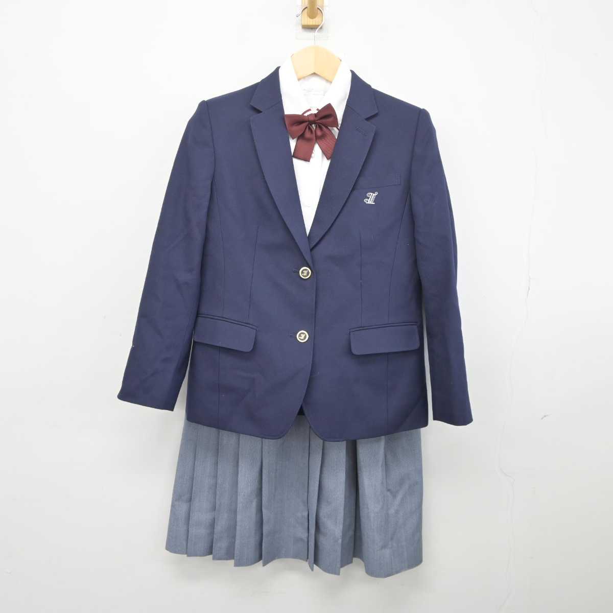 【中古】富山県 石動高等学校 女子制服 5点 (ブレザー・シャツ・スカート) sf042291