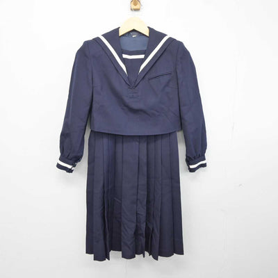 【中古】熊本県 熊本県立第一高等学校 女子制服 2点 (セーラー服・ジャンパースカート) sf042298