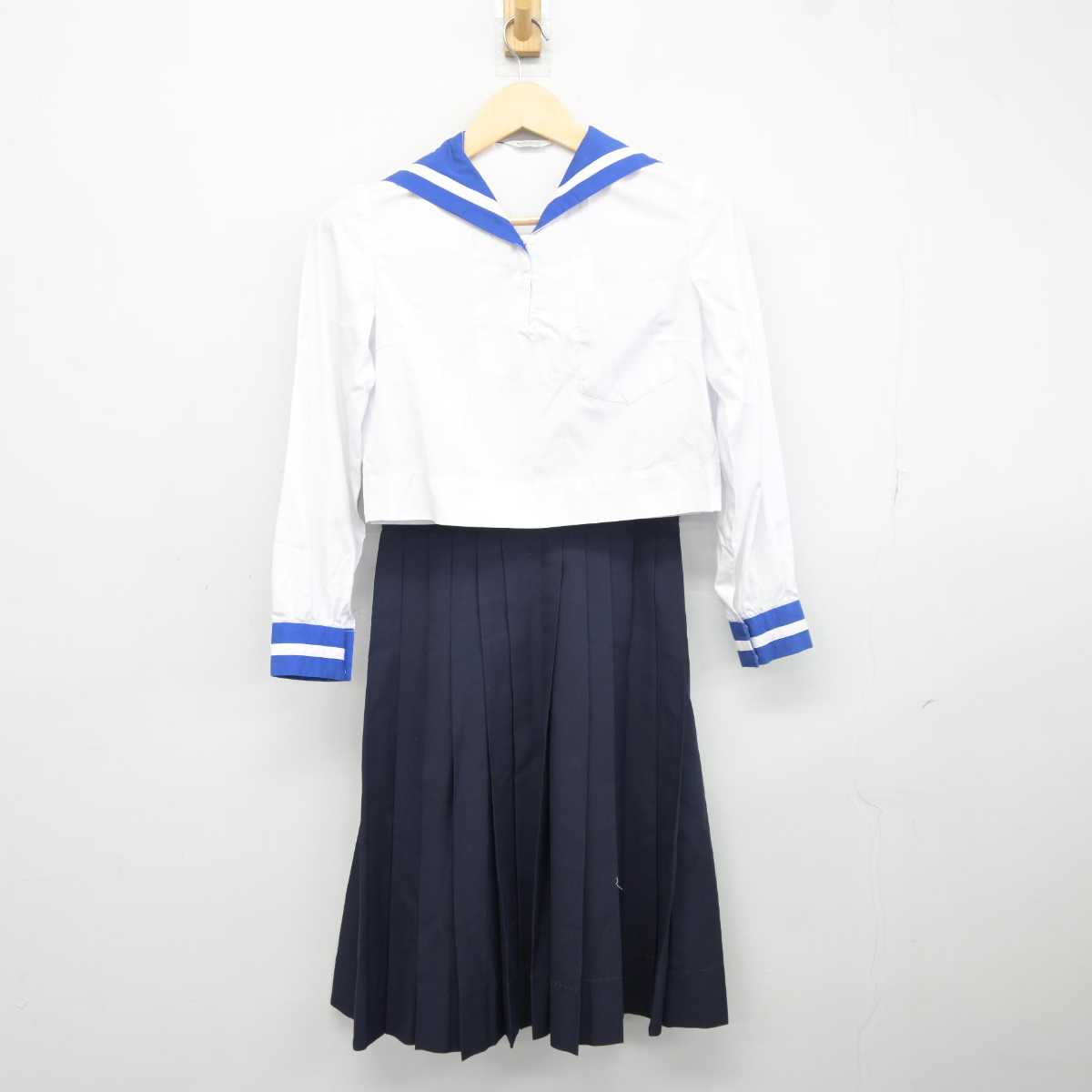 【中古】熊本県 熊本県立第一高等学校 女子制服 2点 (セーラー服・スカート) sf042300