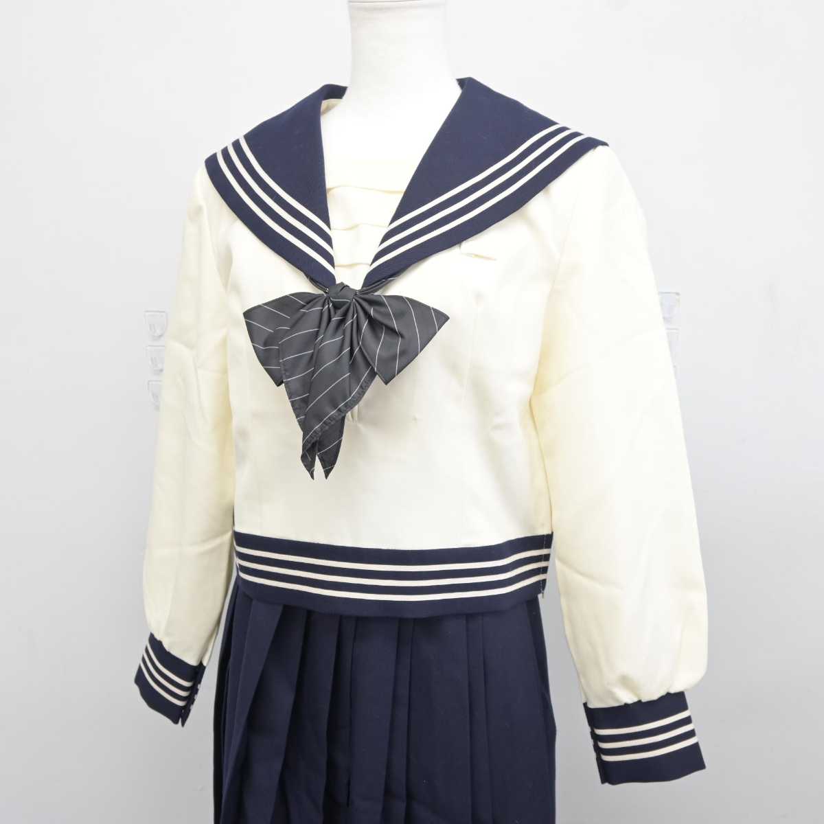 【中古】東京都 原宿外苑中学校 女子制服 3点 (セーラー服・スカート) sf042306