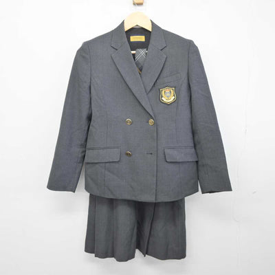 【中古】東京都 桜丘中学校高等学校 女子制服 4点 (ブレザー・ニット・スカート) sf042316