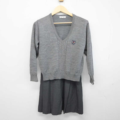 【中古】東京都 桜丘中学校高等学校 女子制服 4点 (ブレザー・ニット・スカート) sf042316