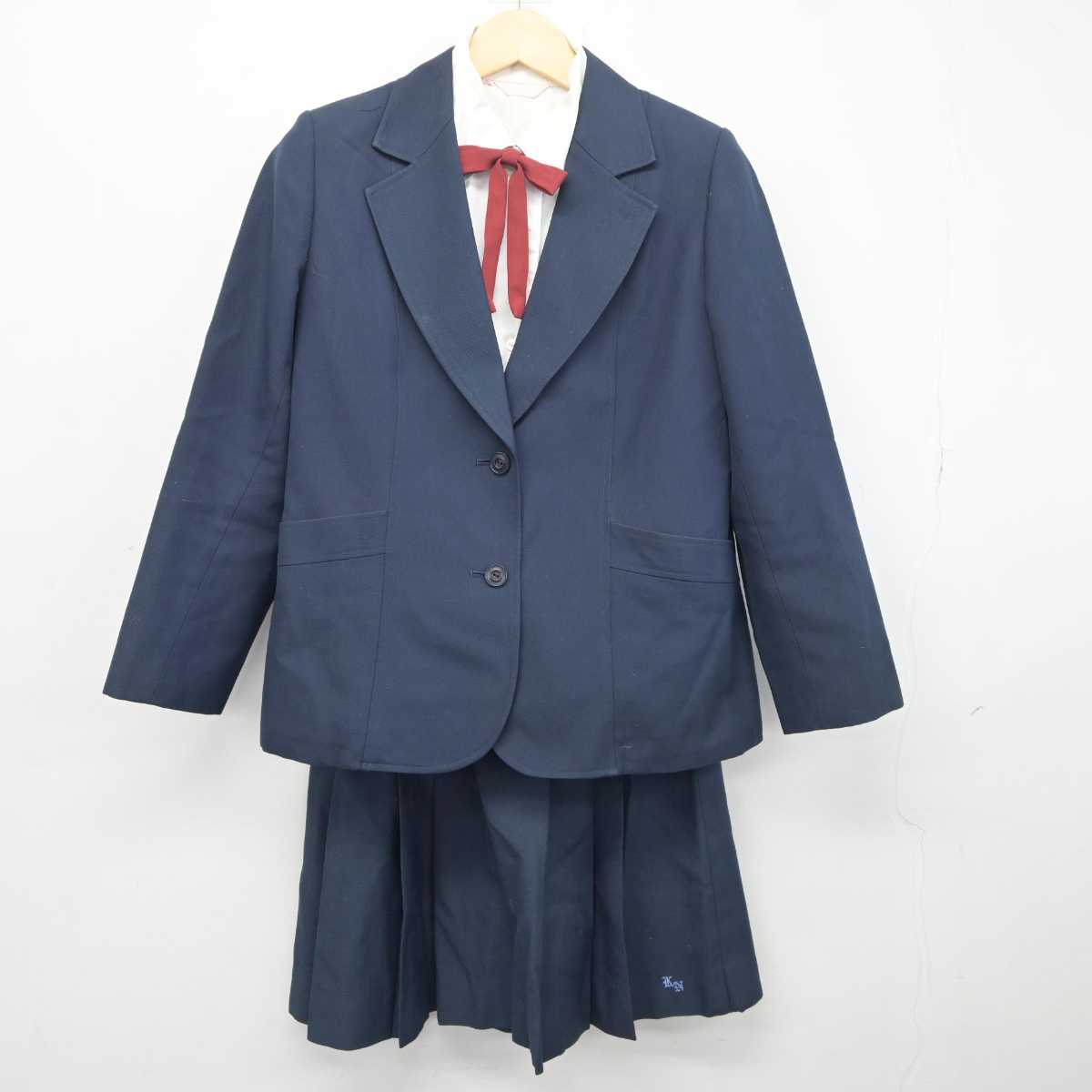 【中古】愛知県 春日井西高等学校 女子制服 4点 (ブレザー・シャツ・スカート) sf042325