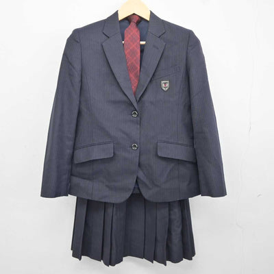 【中古】高知県 高知国際中学校 女子制服 4点 (ブレザー・ベスト・スカート) sf042344