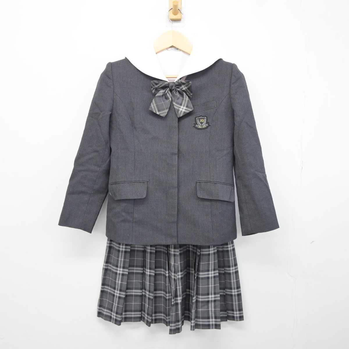 【中古】東京都 藤村女子中学校 女子制服 4点 (ブレザー・セーラー服・スカート) sf042350