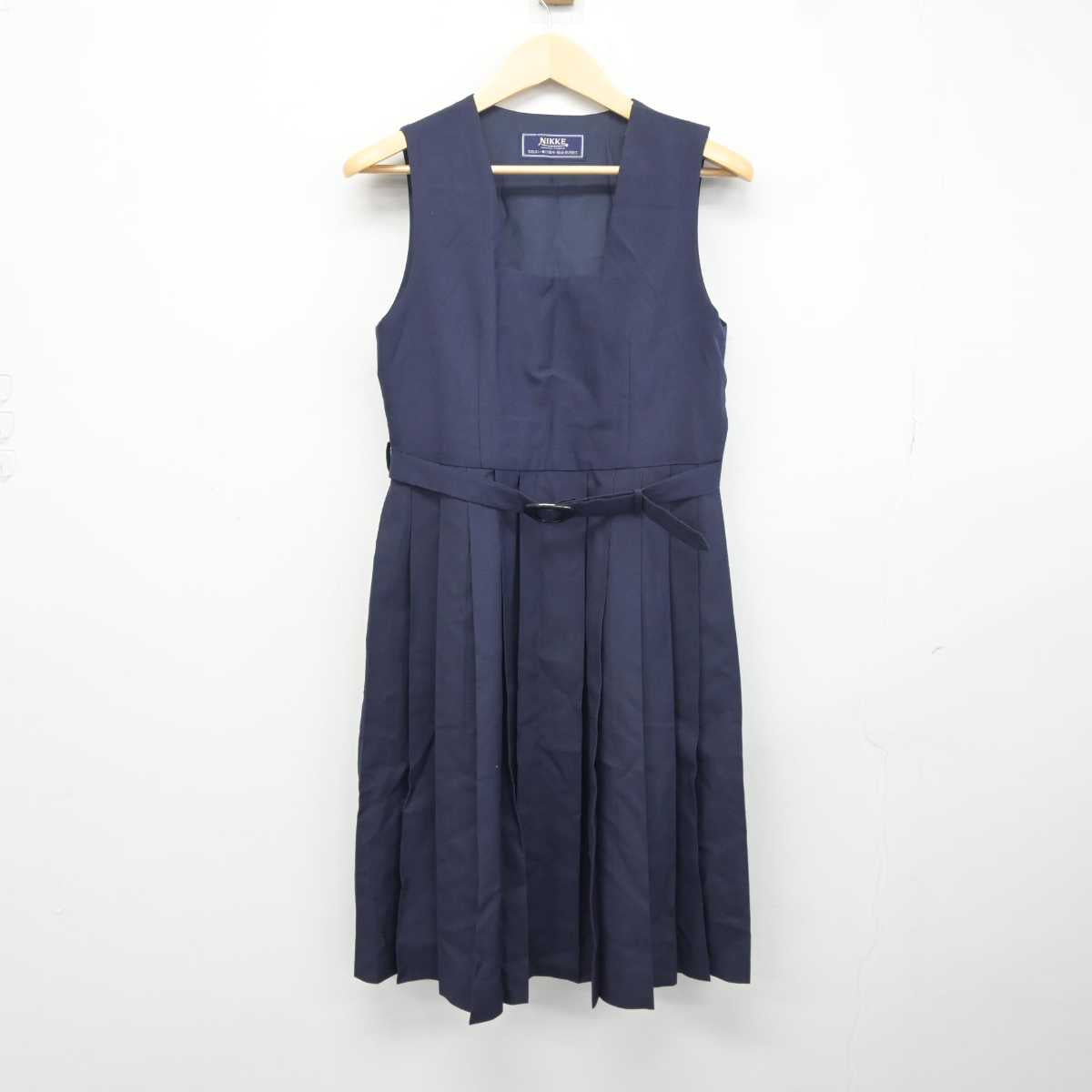 【中古】茨城県 永山中学校  女子制服 1点 (ジャンパースカート) sf042353