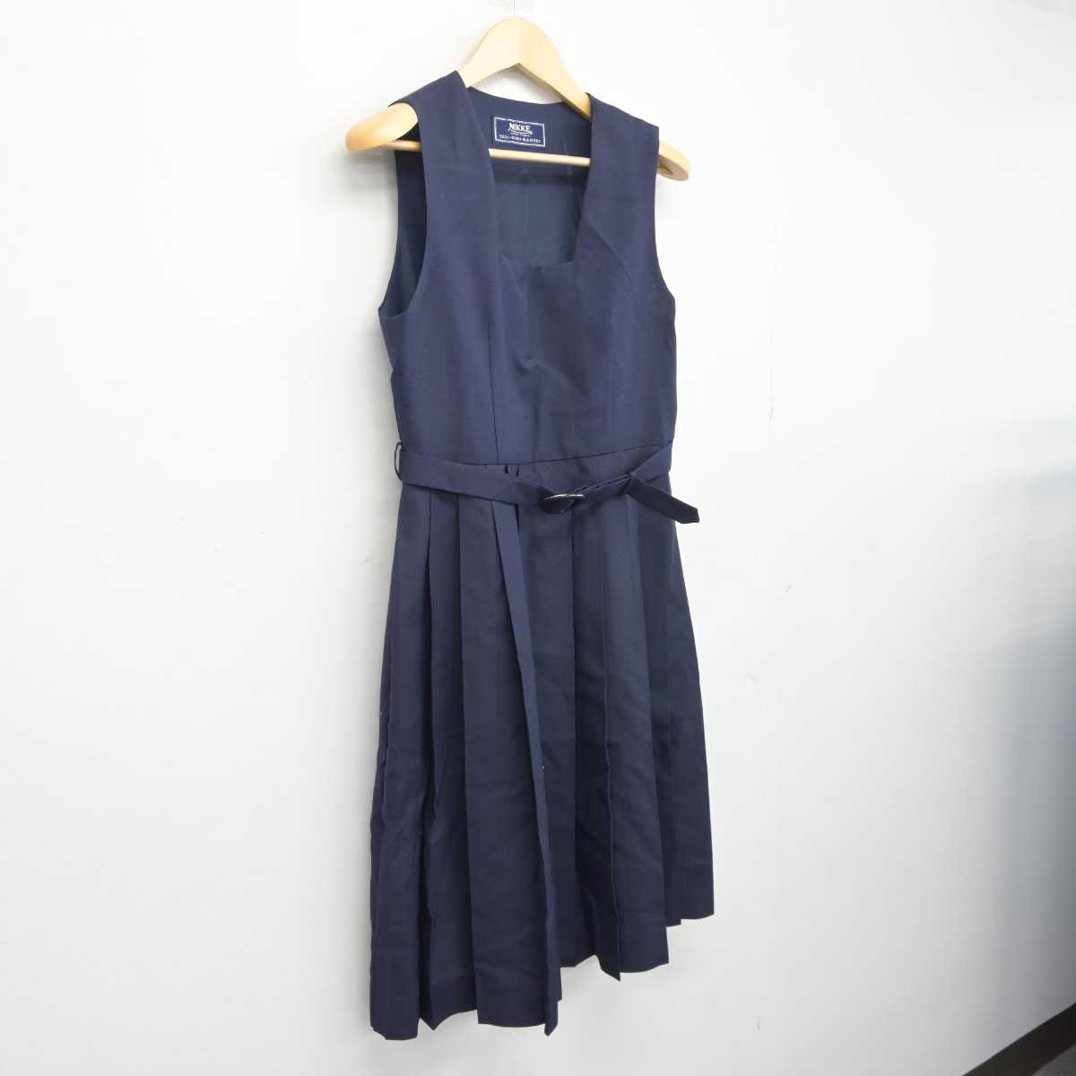 【中古】茨城県 永山中学校  女子制服 1点 (ジャンパースカート) sf042353