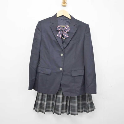 【中古】茨城県 岩井高等学校 女子制服 4点 (ブレザー・スカート・スカート) sf042354