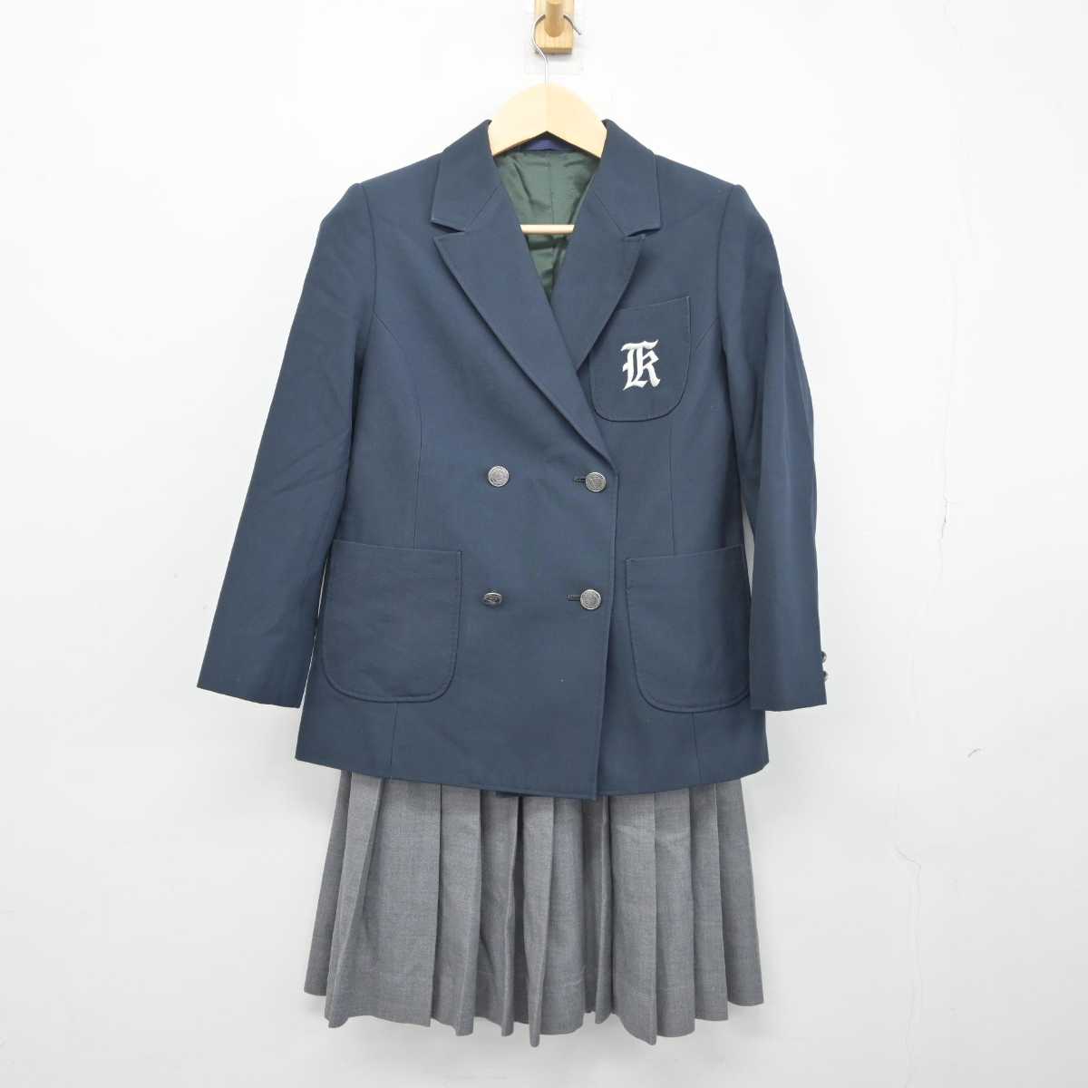 【中古】栃木県 河内中学校 女子制服 2点 (ブレザー・スカート) sf042357