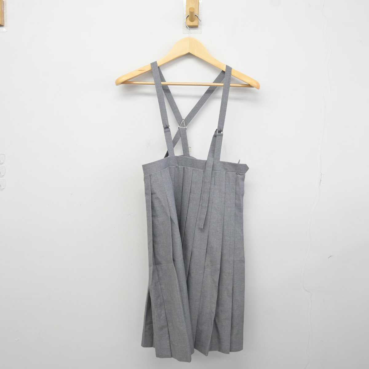 【中古】栃木県 河内中学校 女子制服 2点 (ベスト・スカート) sf042358