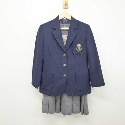 【中古】大阪府 大阪女学院高等学校 女子制服 3点 (ブレザー・ニット・ジャンパースカート) sf042360