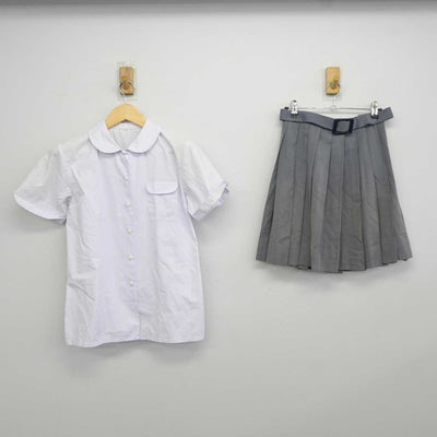 【中古】大阪府 高等学校高等学校 女子制服 2点 (シャツ・スカート) sf042365