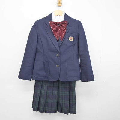 【中古】宮崎県 鵬翔中学校 女子制服 6点 (ブレザー・ベスト・シャツ・スカート) sf042368