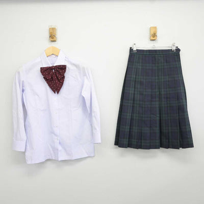 【中古】宮崎県 鵬翔中学校 女子制服 6点 (ブレザー・ベスト・シャツ・スカート) sf042368