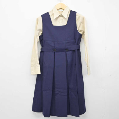 【中古】神奈川県 清泉女学院中学高等学校 女子制服 3点 (ブレザー・シャツ・ジャンパースカート) sf042392