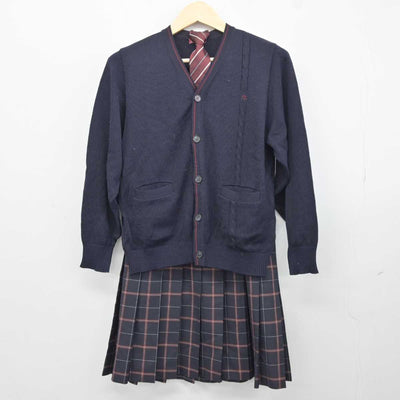 【中古】新潟県 新潟明訓高等学校 女子制服 5点 (ブレザー・ニット・スカート) sf042397