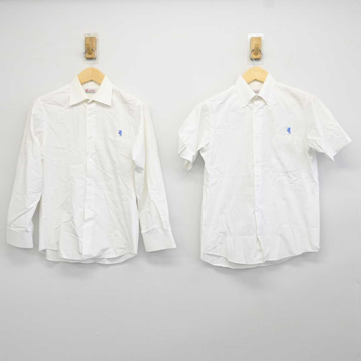 【中古】 クラーク記念国際高等学校 男子制服 2点 (シャツ) sf042406