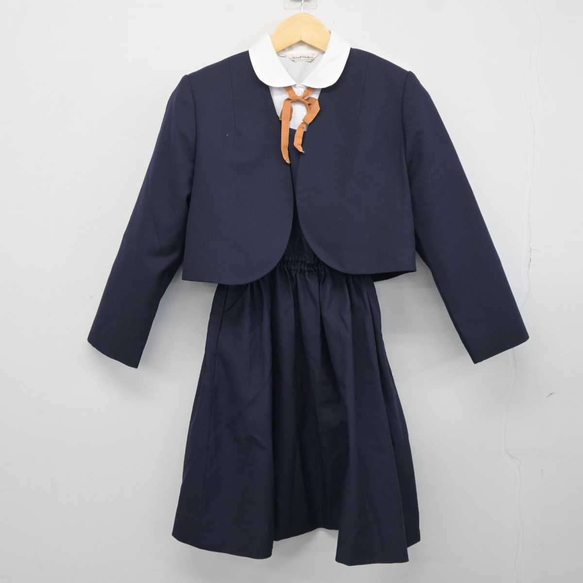 【中古】愛知県 南山学園 聖霊高等学校 女子制服 4点 (ブレザー・シャツ・ジャンパースカート) sf042418