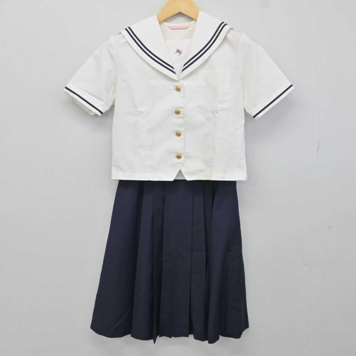 【中古】愛知県 南山学園 聖霊中学校 女子制服 2点 (セーラー服・スカート) sf042421