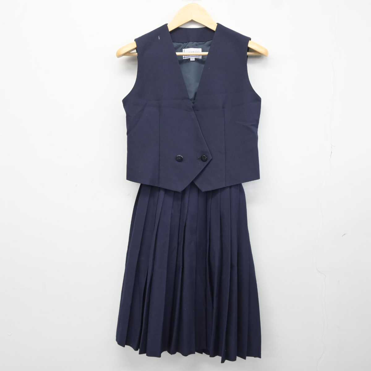 【中古】兵庫県 広嶺中学校 女子制服 3点 (ブレザー・ベスト・スカート) sf042431