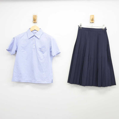 【中古】兵庫県 広嶺中学校 女子制服 2点 (シャツ・スカート) sf042434