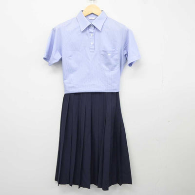 【中古】兵庫県 広嶺中学校 女子制服 2点 (シャツ・スカート) sf042436