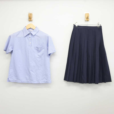 【中古】兵庫県 広嶺中学校 女子制服 2点 (シャツ・スカート) sf042436