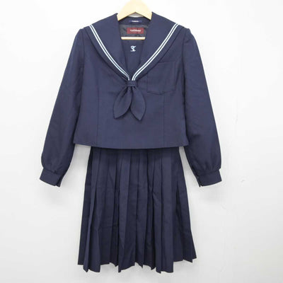 【中古】大分県 大分鶴崎高等学校 女子制服 3点 (セーラー服・セーラー服・スカート) sf042441