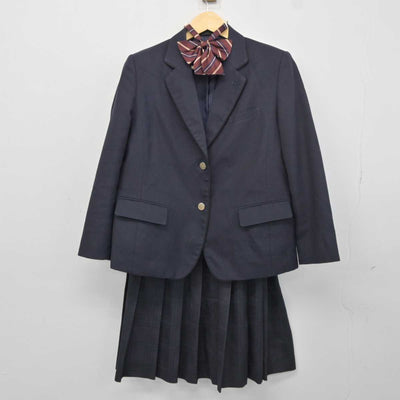 【中古】石川県 明倫高等学校 女子制服 3点 (ブレザー・スカート) sf042455