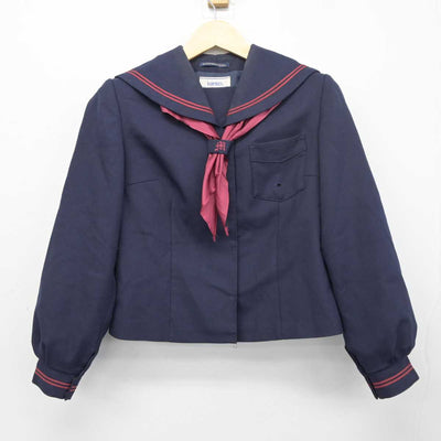 【中古】石川県 松任中学校 女子制服 3点 (セーラー服・スカート) sf042457