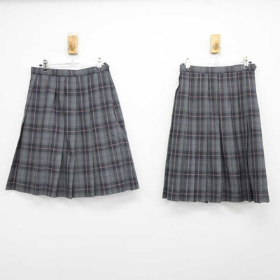 【中古】京都府 下京中学校 女子制服 2点 (スカート・スカート) sf042464