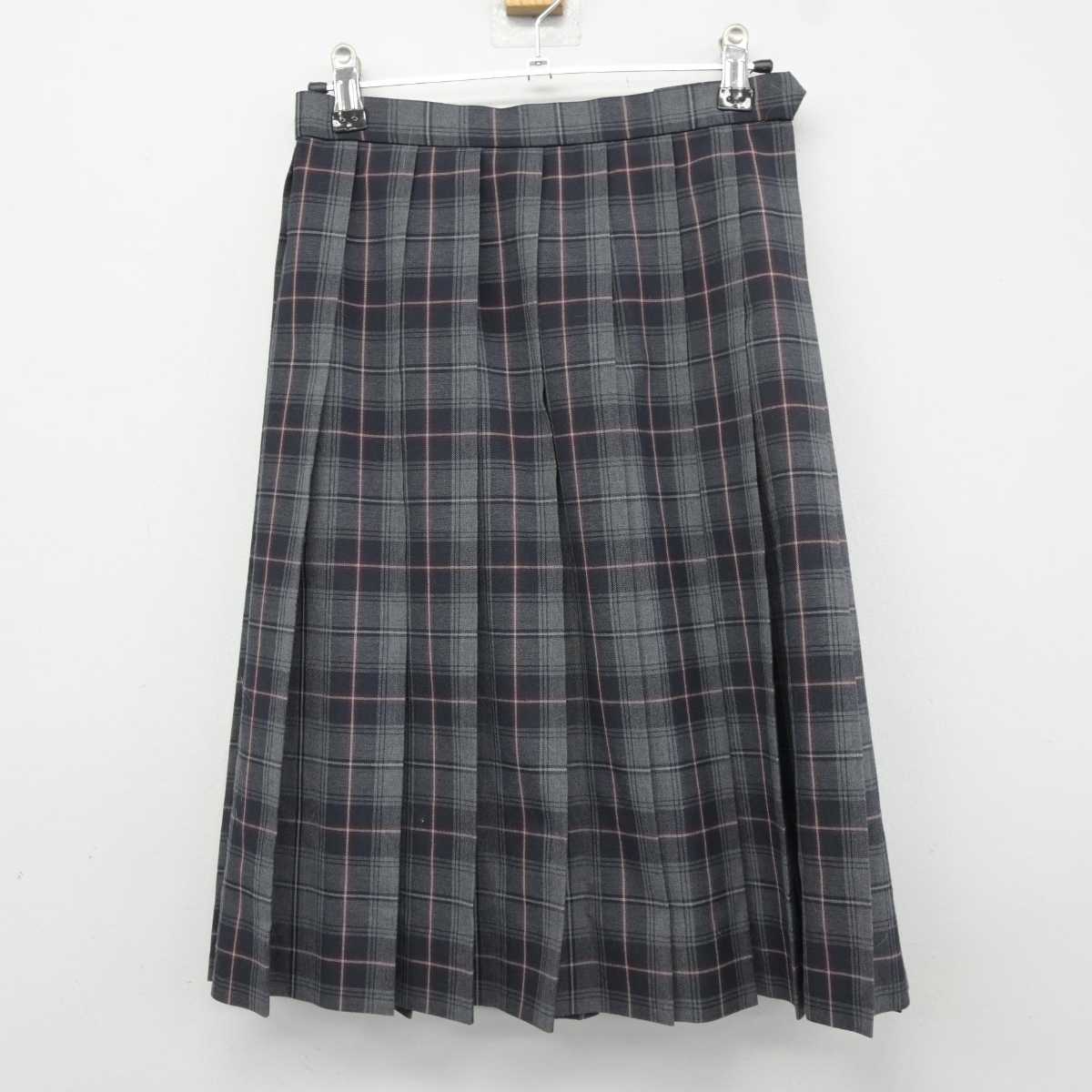 【中古】京都府 下京中学校 女子制服 2点 (スカート・スカート) sf042464