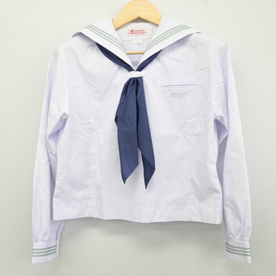 【中古】京都府 京都女子中学校 女子制服 3点 (セーラー服・スカート) sf042465