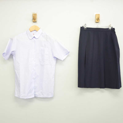 【中古】宮城県 折立中学校 女子制服 2点 (シャツ・スカート) sf042470