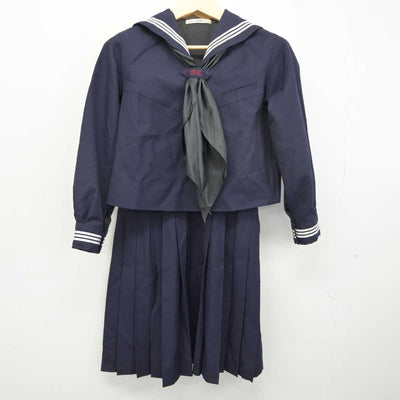 【中古】東京都 大妻中学高等学校 女子制服 3点 (セーラー服・スカート) sf042473