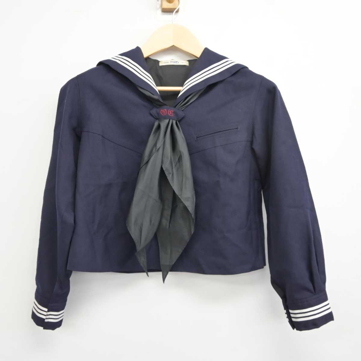 【中古】東京都 大妻中学高等学校 女子制服 3点 (セーラー服・スカート) sf042473