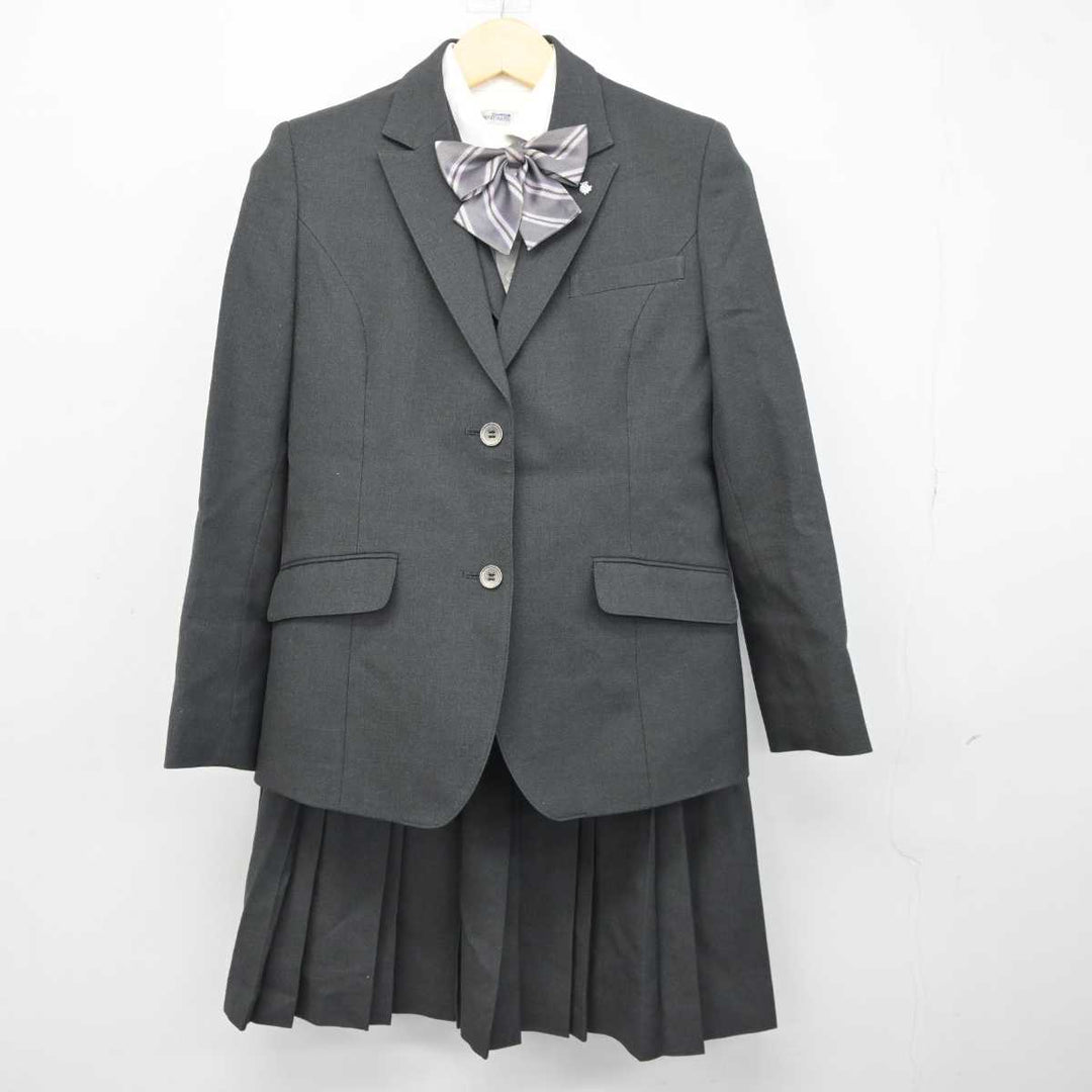 【中古】京都府 京都堀川音楽高等学校 女子制服 6点 (ブレザー・シャツ・ベスト・スカート) sf042476