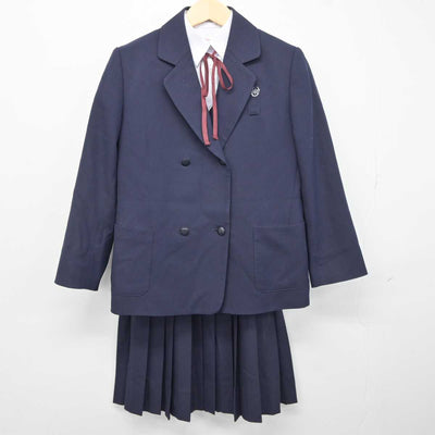 【中古】佐賀県 中原中学校 女子制服 5点 (ブレザー・シャツ・ベスト・スカート) sf042493