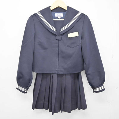 【中古】新潟県 春日中学校 女子制服 2点 (セーラー服・スカート) sf042509