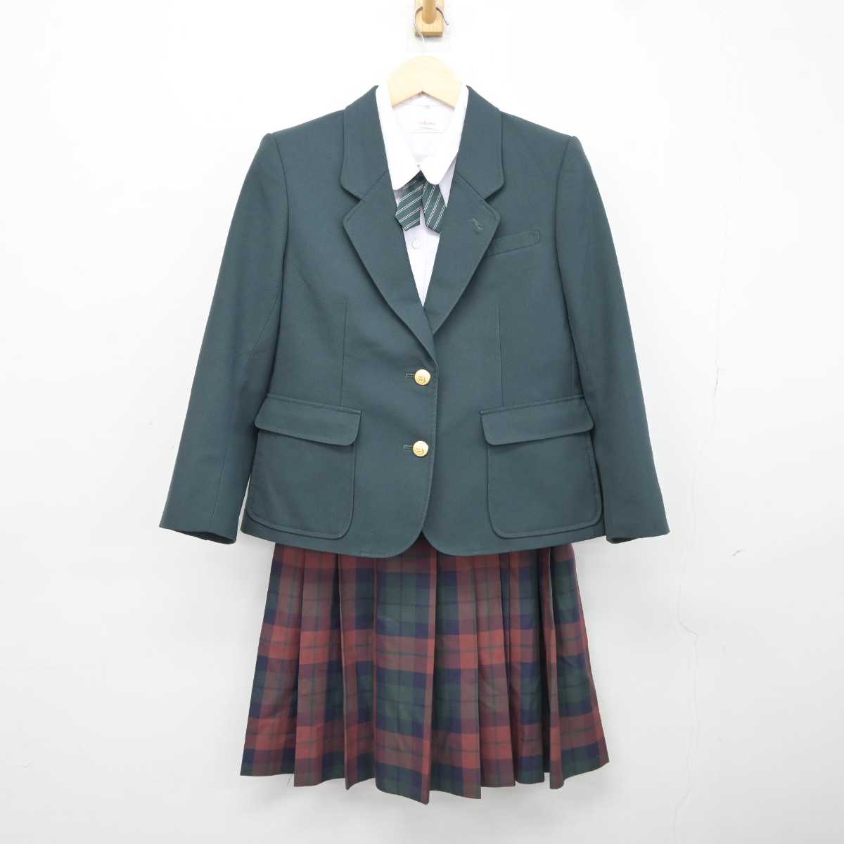 【中古】栃木県 鹿沼東中学校 女子制服 4点 (ブレザー・シャツ・スカート) sf042518