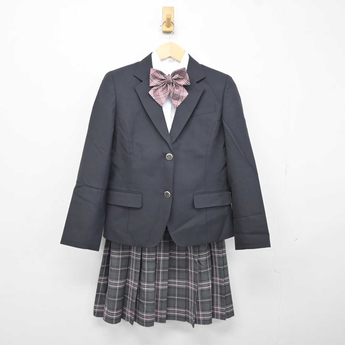 【中古】兵庫県 育英高等学校 女子制服 4点 (ブレザー・シャツ・スカート) sf042520